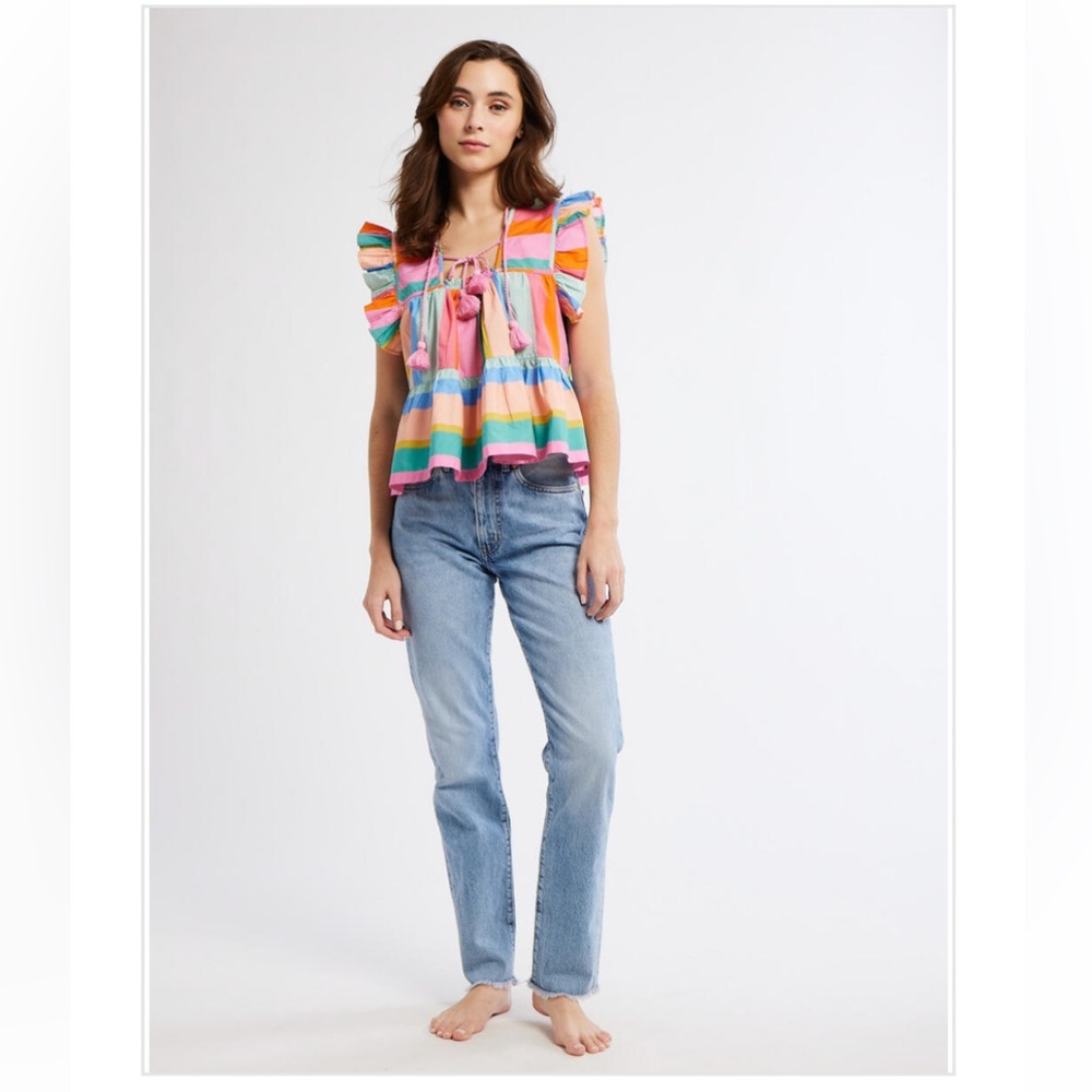 Mille Chelsea Top Tank Confetti Stripe